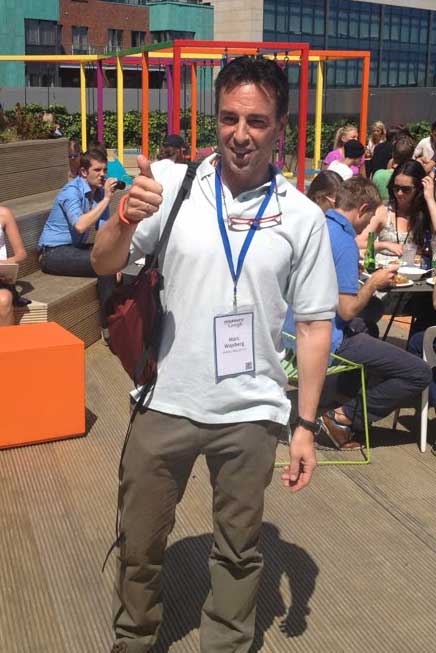 Marc Wajsberg op het Europees hoofdkantoor van Google in Dublin in juni 2013